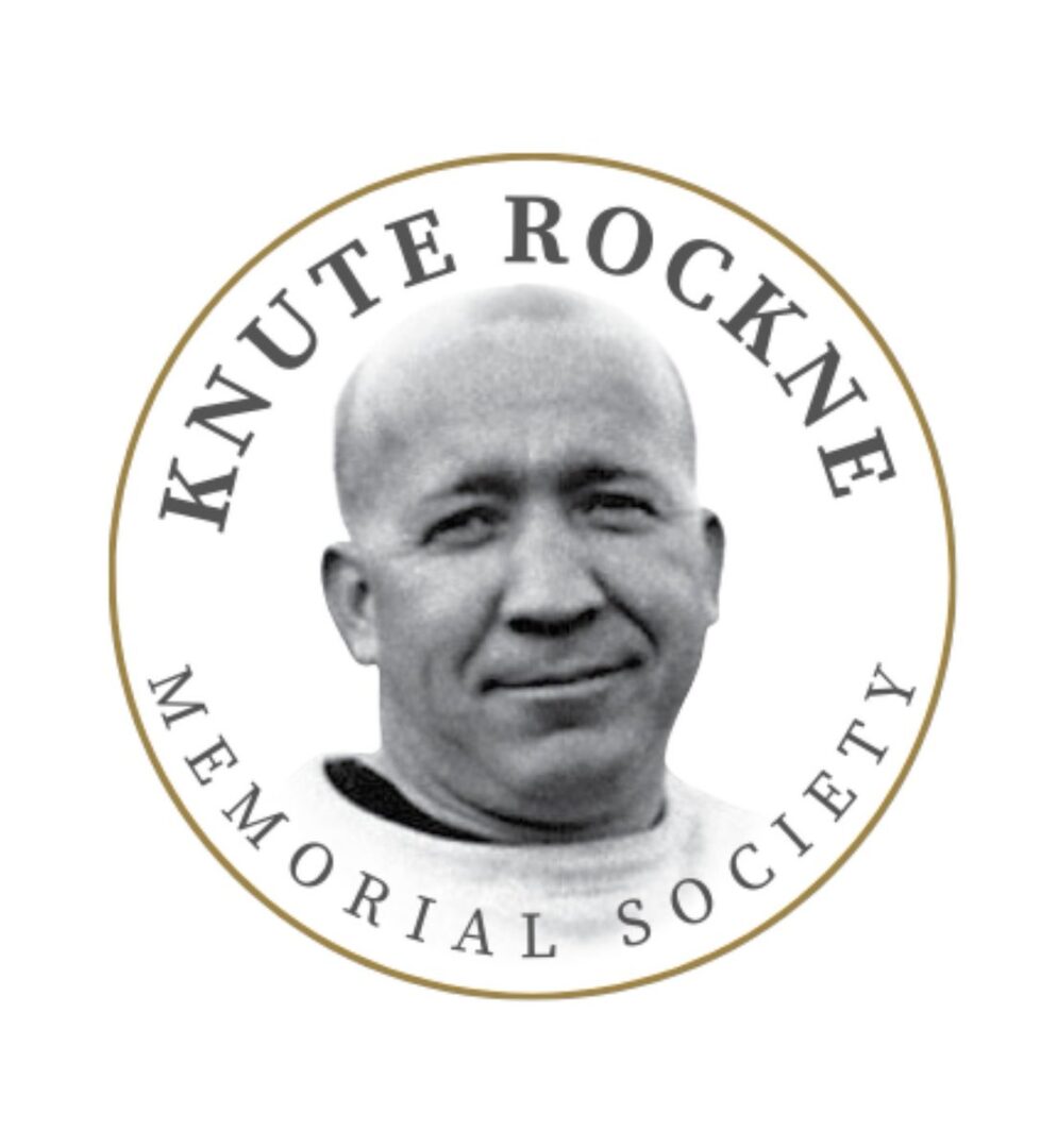 A black and white photo of knute rockne.